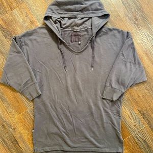 Victoria’s Secret oversized gray tunic hooded sweatshirt